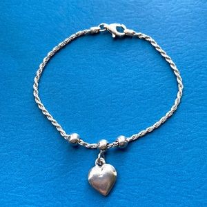 925 Sterling Silver Heart Bracelet